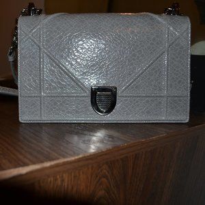 Dior diorama grey cracked deerskin great condition